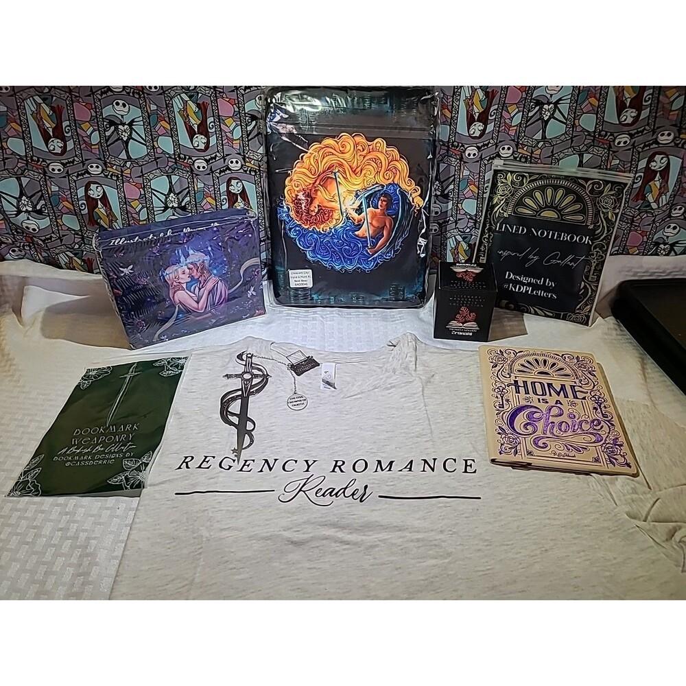 The Bookish Box Accessories 6pc Bundle T Shirt 2XL – No Book Included + bonus
